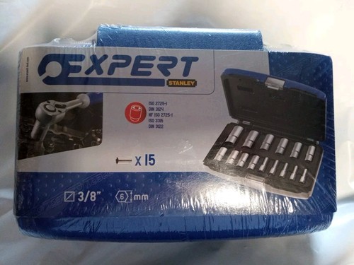 EXPERT 15PC 3/8” SQUARE DRIVE LONG METRIC 7mm-22mm SET + CASE Part#E031804