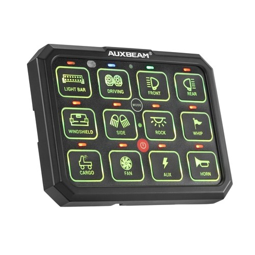 AUXBEAM 12 Gang RGB Switch Panel LED Light APP Control Toggle/Momentary/Pulsed - Picture 4 of 12