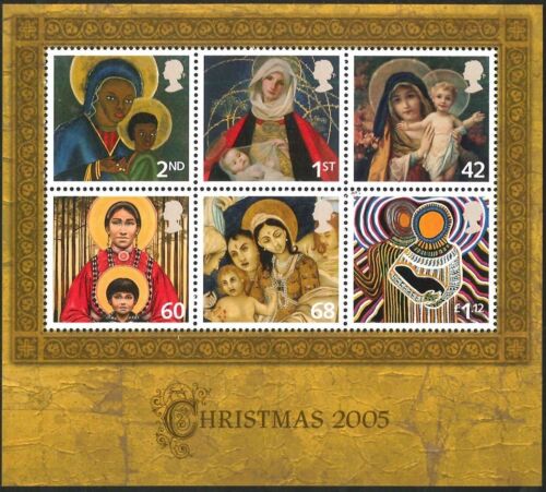 GB GR BRITAIN 2005 Christmas Madonna & Child S/S Mint NH - Picture 1 of 1