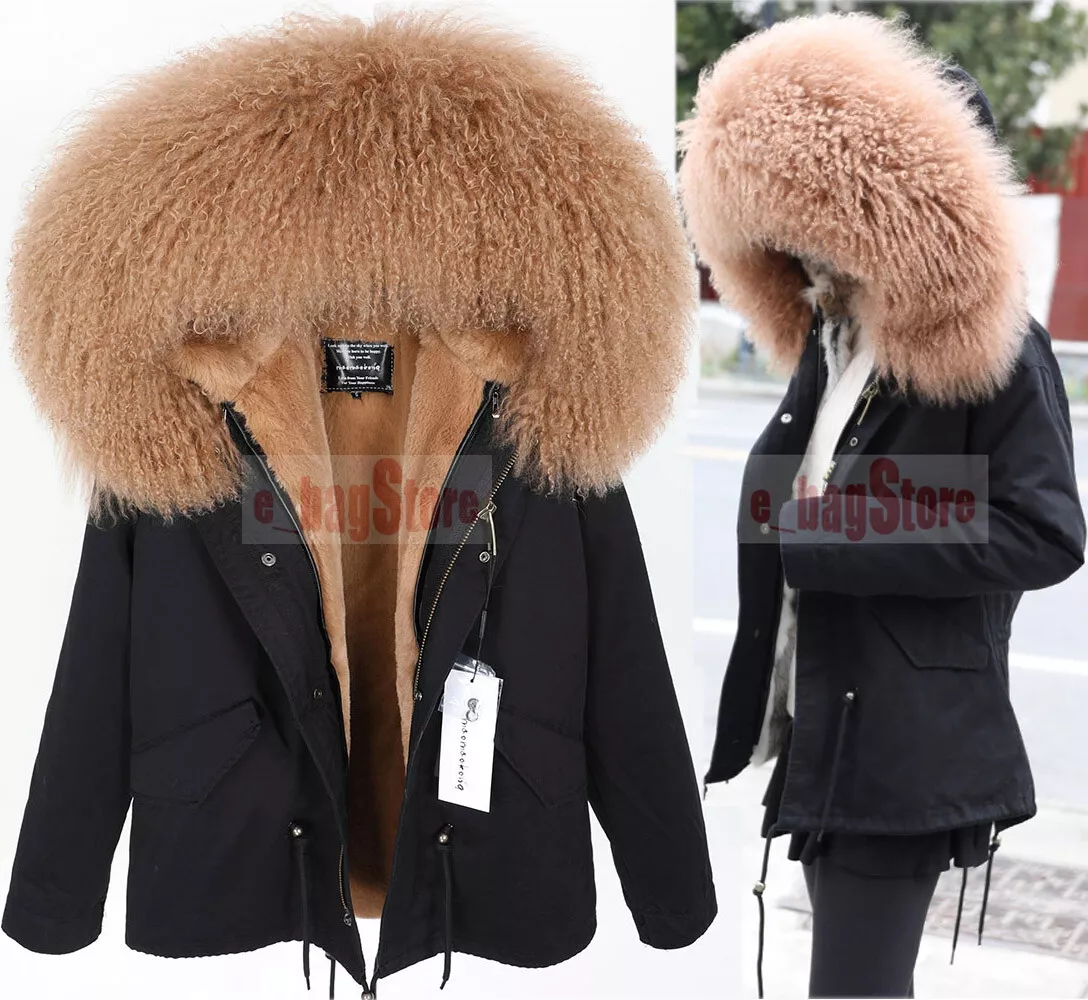 Women's army jacket with fur hood hotsell