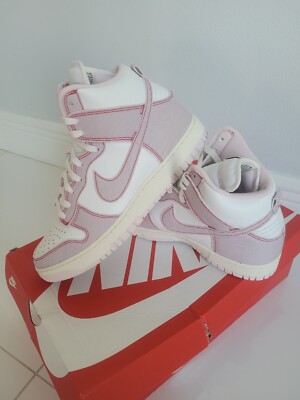Nike Dunk High 1985 Pink Denim Sze 9.5 | eBay