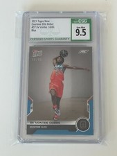 2021 Topps Now OTE Overtime Elite DE'VONTES COBBS Blue Parallel /49 CSG 9.5 RC 7