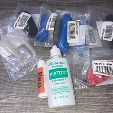 10 Assorted Brushes Cork Grease Valve Oil For Trumpet Cornet  Flute Clarinet