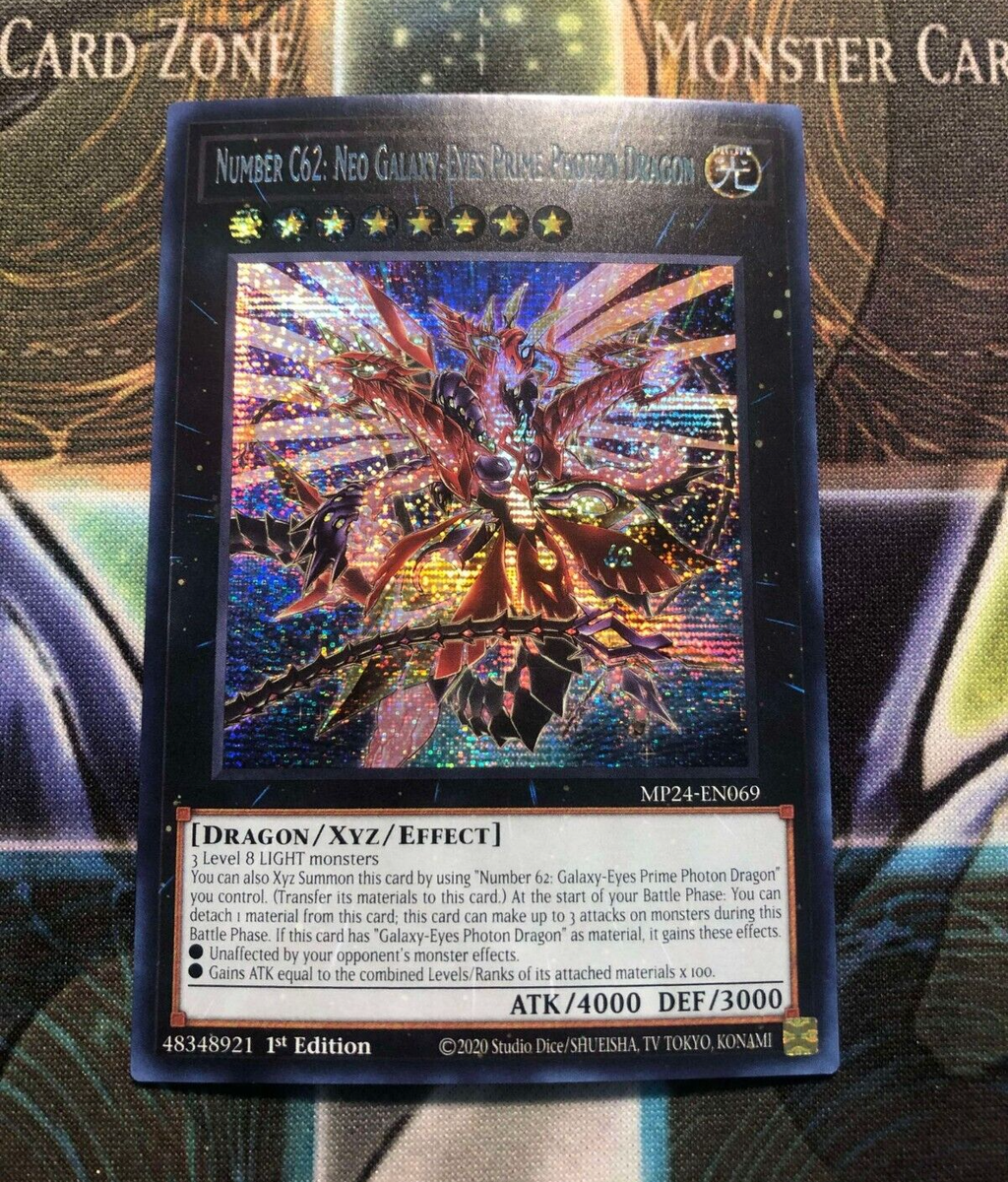 NUMBER C62: NEO GALAXY-EYES PRIME PHOTON DRAGON * SECRET RARE MP24