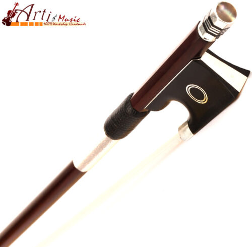Maestro Antiguo Violín Madera de Hierro 4/4 Arco Especial Ébano Anillo Rana Plata Piezas Rápido - Imagen 4 de 5