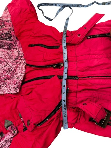 Vintage 80’s Kaelin Skiing Finesse Women’s One Piece Snow Suit Hot Pink Sz 10 - Afbeelding 12 van 14