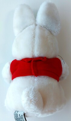 Vintage 1986 Max White Rabbit Plush Max Name On Shirt Rosemary