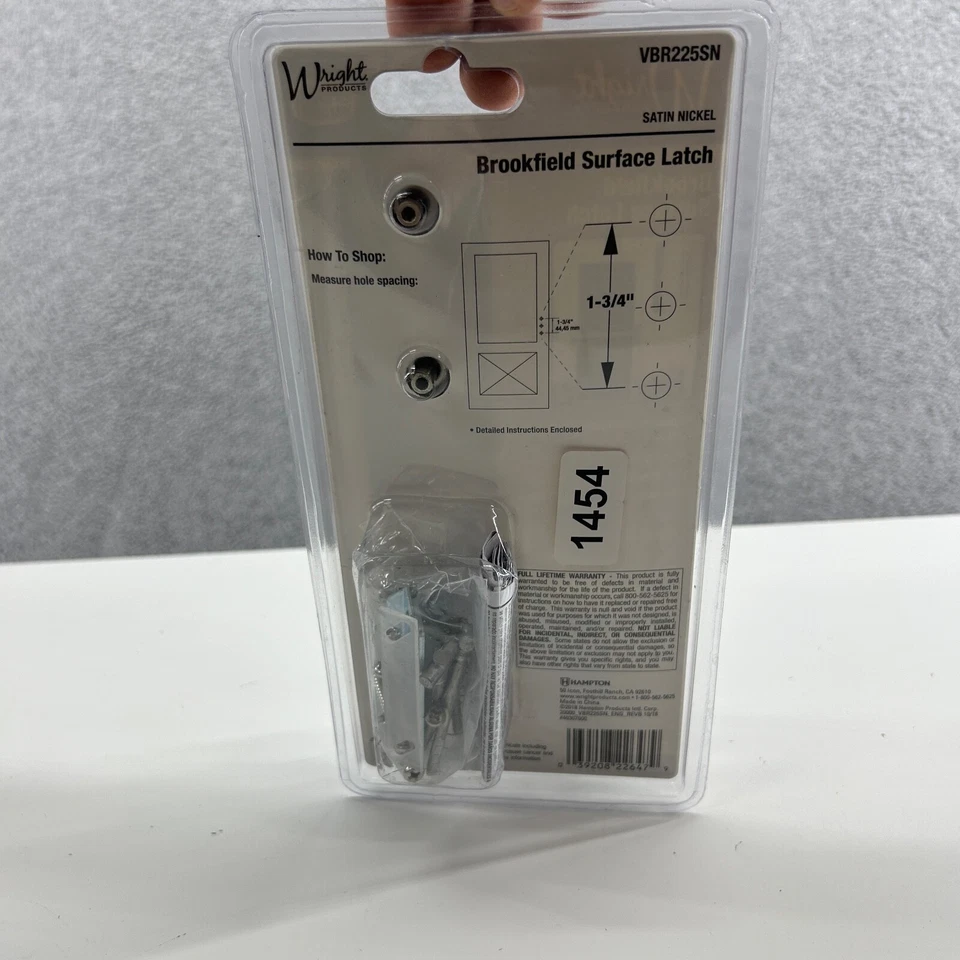 Cierre de superficie Wright Brookfield níquel satinado VBR225SN Foto 4 de 4