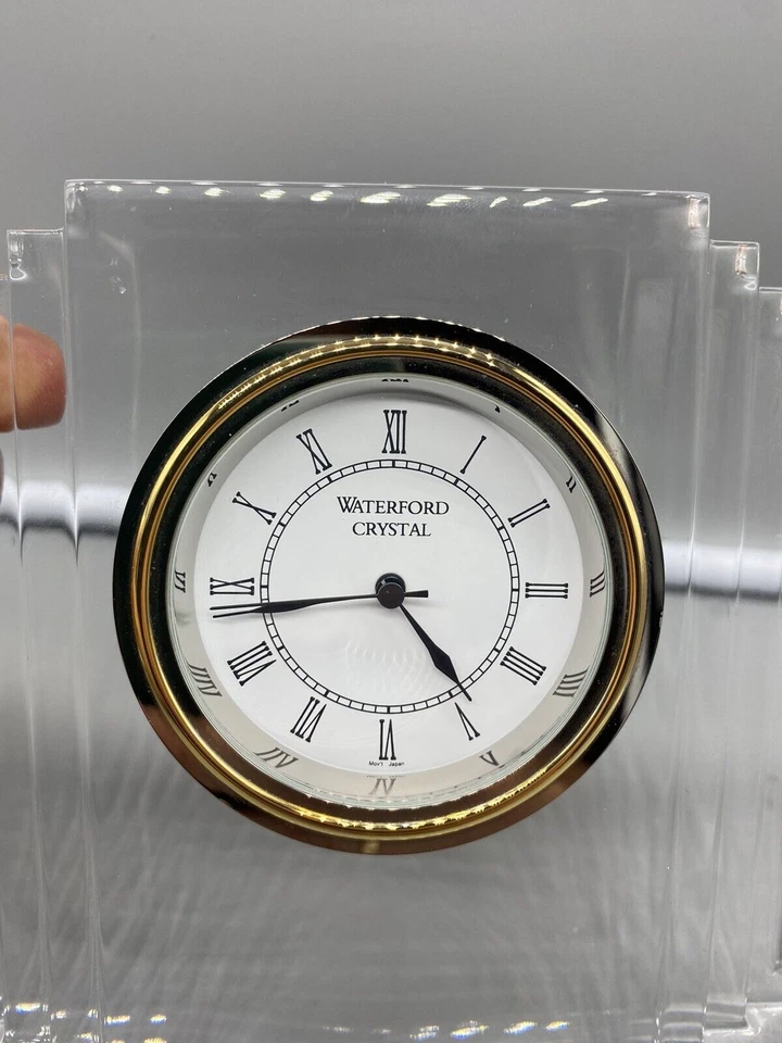 Reloj grande Waterford Crystal Metropolitan, sin caja/hecho en Irlanda/funciona perfecto Foto 4 de 4