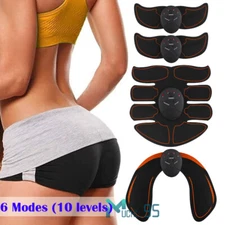 EMS Abs Stimulator Muscle Abdominal Toner Trainer Belt Arms Hips Belly Shaper