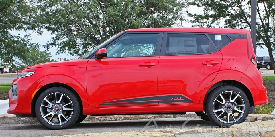 Para Kia Soul 2020-2025 puerta rayas carrocería Soul Rockers calcomanías gráficos de vinilo Foto 4 de 4