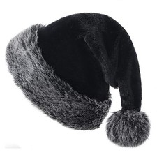 Christmas Hat, Santa Hat for Man Xmas Holiday Hat Unisex Velvet Comfort Chris...