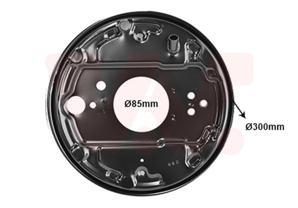 VAN Wezel Spritzblech Bremsscheibe 5870373 FüR VW Transporter T3 Bus Syncro Cat-image