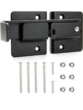 Flip Latch Gate Latch 1 Pack, Robust Iron Safety Latches for Wooden/Metal Gates