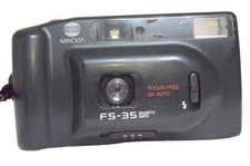 Minolta FS-35 Camera Body Used Slight Scratches, No Battery Included