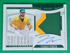 2025 National Treasures Colossal Material Patch AUTO /99 Tommy White RPA Oakland