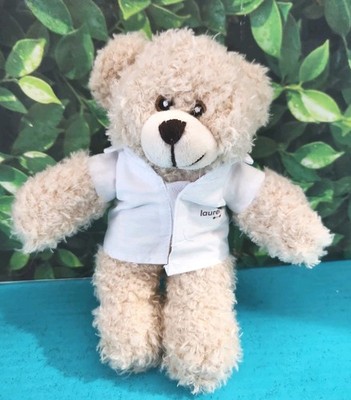 Fuzzy Teddy Bear Bear With Me Soft Mini Plush Stuffed Animal 7  Laurel Road