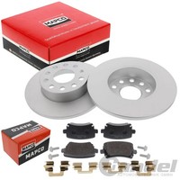 Mapco Bremsscheiben 256Mm + BelÄGe Hinten Passend FüR Audi A3 Seat Altea Toledo