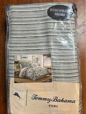 Tommy Bahama Home Raw Coast Blue Euro 26" x 26" Pillow Sham NWT