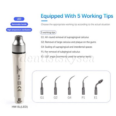 Fit Woodpecker EMS Dental Ultrasonic Scaler LED Handpiece /Perio scaling Tips