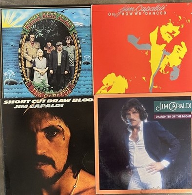 JIM CAPALDI LP LOT - SHORT CUT DRAW BLOOD/WHALE MEAT AGAIN/HOW WE DANCED vinyl