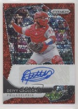 2020 Prizm Rookie Quick Pitch Red Donut Circle 17/35 Deivy Grullon Auto 0a4s