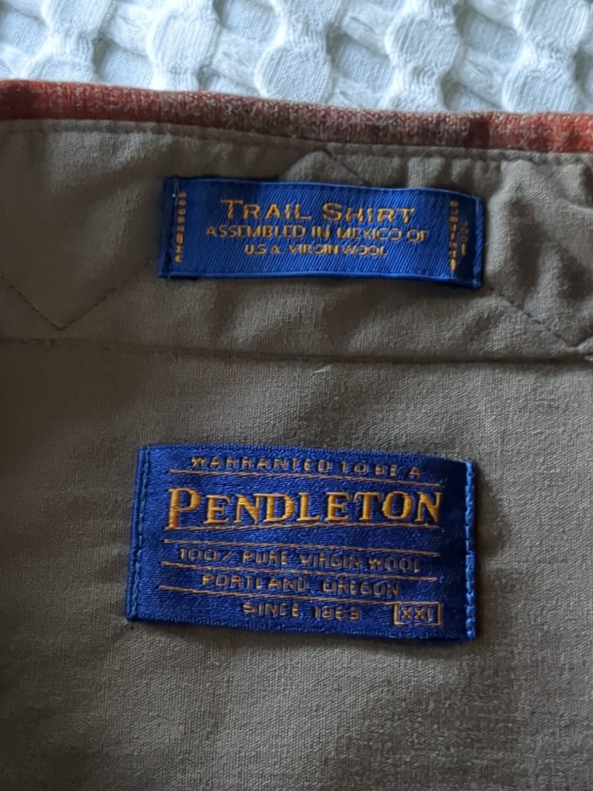 Pendleton Trail Shirt Elbow Patch Shadow Wool Pla… - image 10