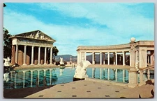Vintage 1966 Hearst San Simeon Neptune Pool Postcard California AA90