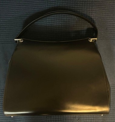 Bally Herren Business Schwarz Handtasche Pendlertasche Echtleder Swiss Authentic