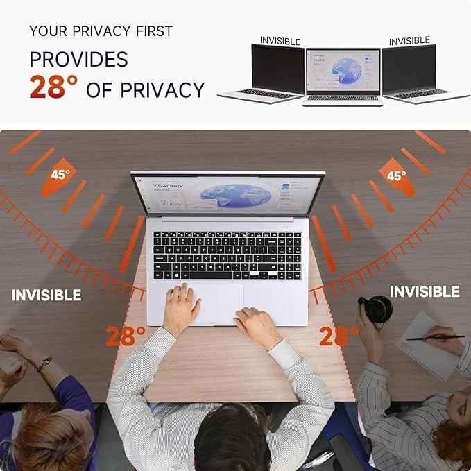Magnetic Laptop Privacy Screen 14 inch for 16:9 Computer Monitor Anti Blue PISSR - Image 2 of 4