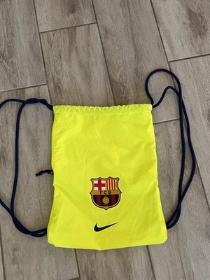 Nike FC Barcelona Backpack Soccer Checkered Bag Backpack Neon Volt | eBay