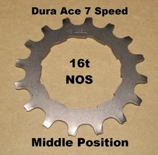 Shimano Dura Ace 16t Middle Position Freewheel Cog 7-Speed NOS NEW Old Stock