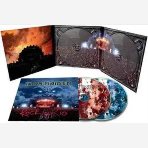 2 CD IRON MAIDEN - ROCK IN RIO neuf scellé 2002 boîte remasterisée coffret - Photo 2/3