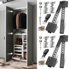 Pocket Door Slide kit, Pivot Door Slide Hardware Insert with 14 Inch 4.0