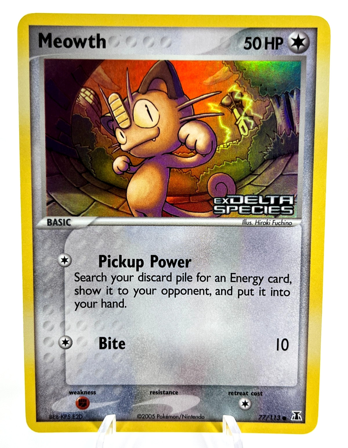 Meowth 77/113 - Delta Species - Reverse Holo - Pokemon - LP