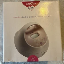 Spectra S2 Double Electric Breast Pump With Power Cord Powers On Read, Pink