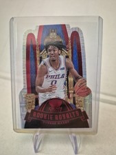 2020-21 Panini Crown Royale Rookie Royalty Asia Red #22 Tyrese Maxey 76ers
