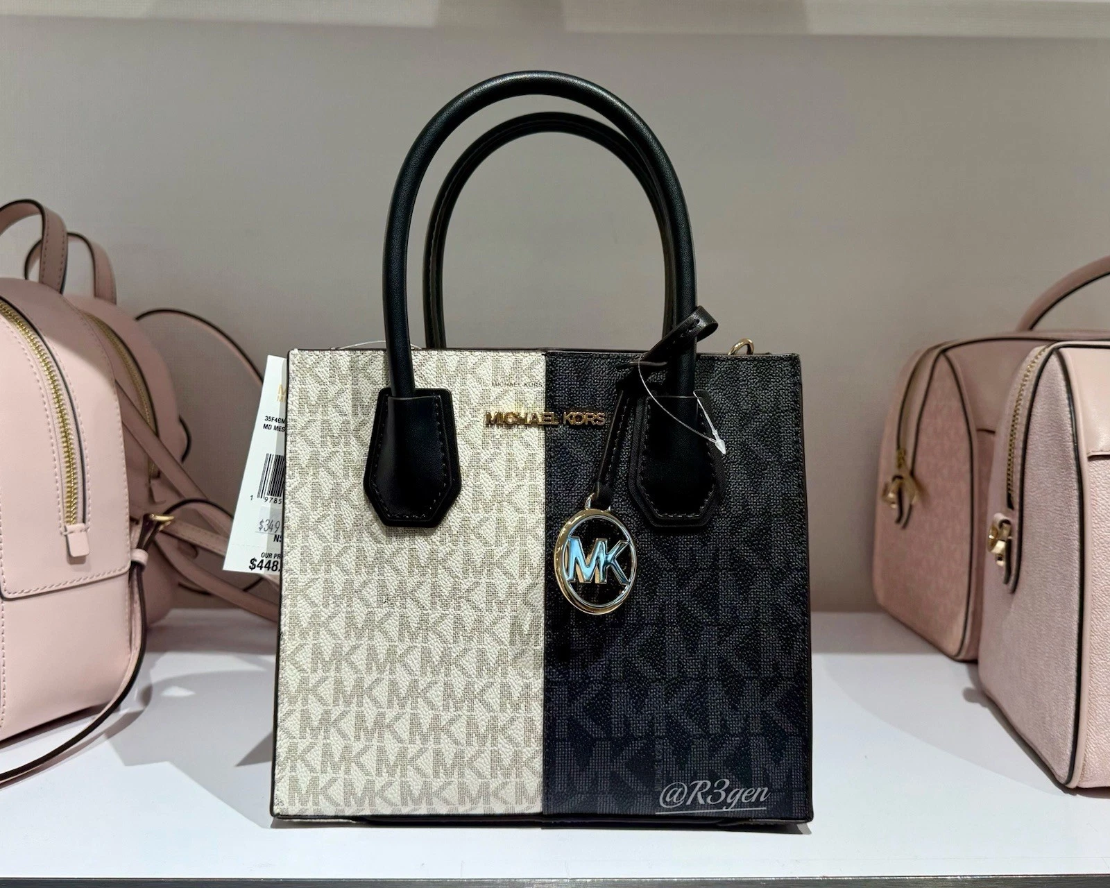 Borsa a tracolla Michael Kors Mercer Medium Messenger manico superiore borsa a tracolla