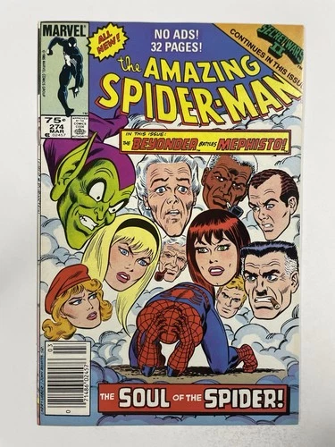 Amazing Spider-Man 274 Near Mint NM Newsstand Marvel 1986