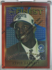 1995-96 Topps Finest Kevin Garnett #115 RC Minnesota Timberwolves