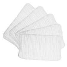 10 pcs Cotton Burp Rags, 6-Layer Baby Burping Cloth, 20" X 10" Cotton Baby