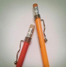 10 Pack Silver Genuine Faultless Pocket Pencil Clips Heavy Duty Grip