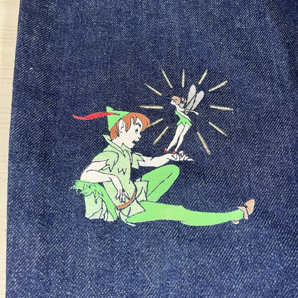MUY RARO Pantalones Jean Peter Pan Disney Vintage Años 70 80 Niños 6X Campanilla Nuevo de Lote Antiguo R1 Foto 2 de 4