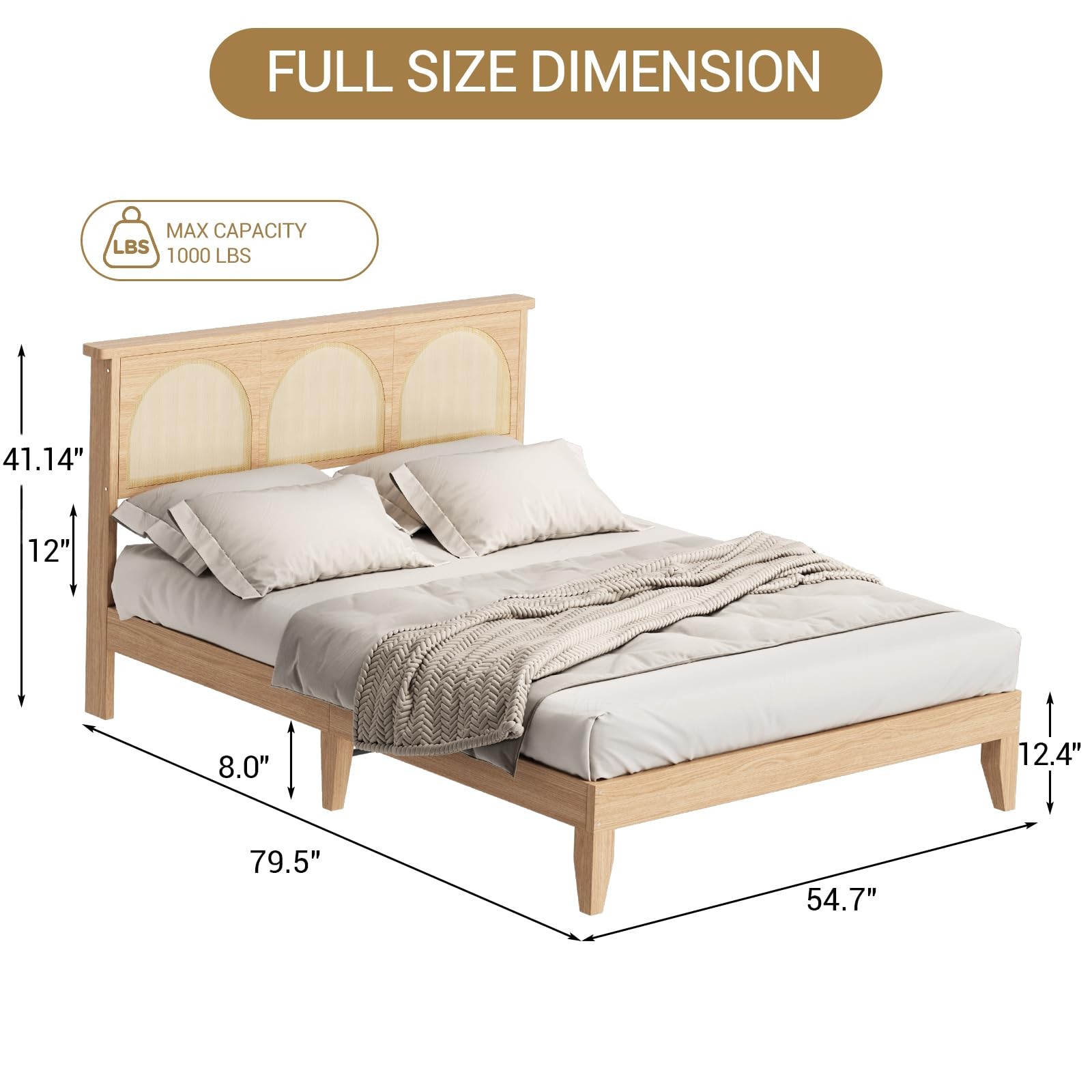 W/led Lights & Headboard,storage Underneath