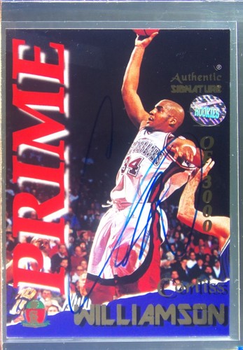 Corliss Williamson [Signature] #43 1995 Signature Rookies Prime card