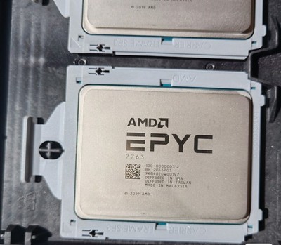 AMD EPYC Milan 7763 CPU 64 Cores SP3 Server Processor Up to 3.5GHz 100-000000312