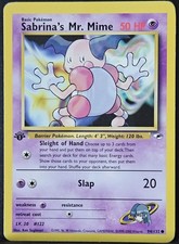 Pokémon TCG Gym Heroes WoTC Sabrina's Mr. Mime 1st Edition Rare #94/132
