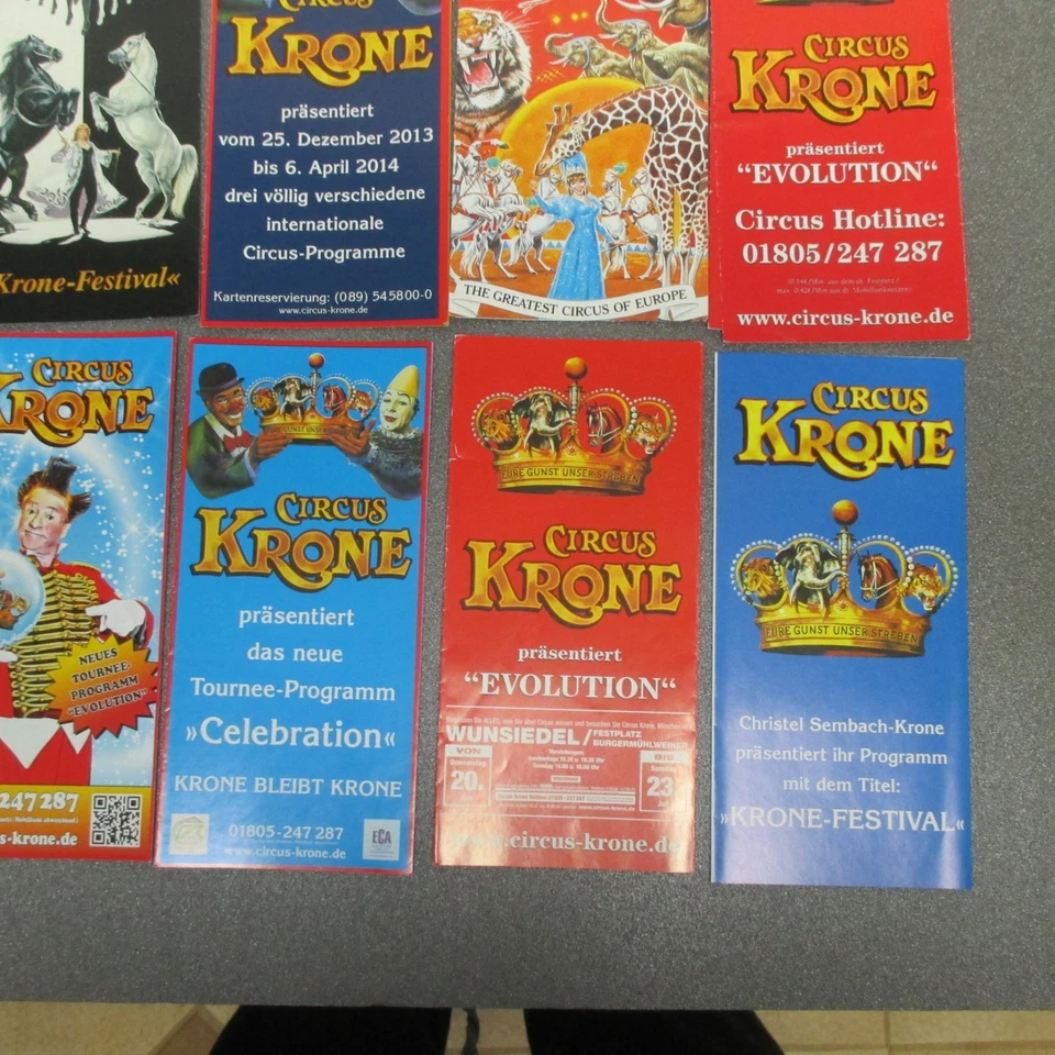 Circus Krone Flyer - 12 verschiedene - und Eintrittskarten, - Bild 4 von 4
