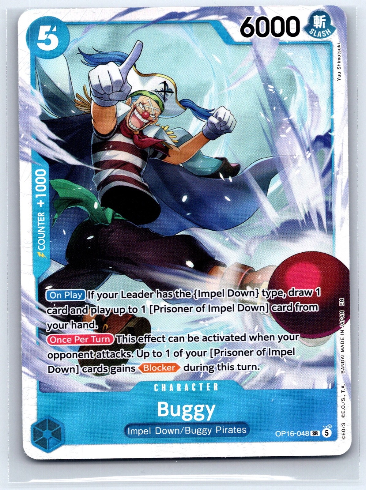 Buggy (048) Foil SR The Time of Battle OP16-048 NM