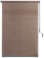 Coolaroo Wand Operated Outdoor Roller Shade – Cordless Sun Blocking Window Bli